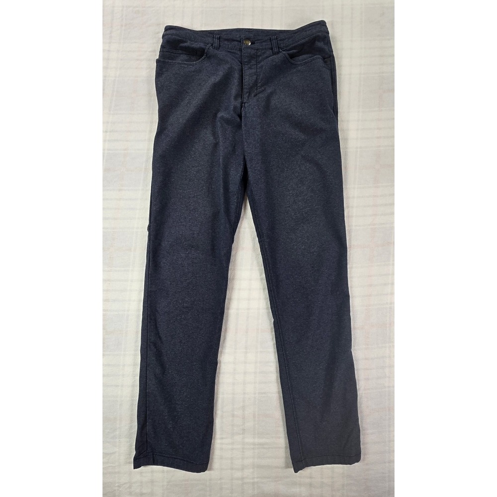 Lululemon Mens ABC Pants Tech Canvas Denim 5 Pocket Casual Performance 32 x 32